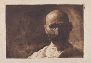 Leon Wyczółkowski (1852 Huta Miastkowska - 1936 Varsovie), Autoportrait, 1906
