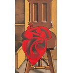 Henryk Berlewi (1894 Varsovie - 1967 Paris), Chaise avec drap rouge, 1950/1953