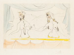 Salvador Dalí (1904 Figueres - 1989 Figueres), Les dames de la Renaissance, zo série Hommage à Albrecht Dürer, 1971