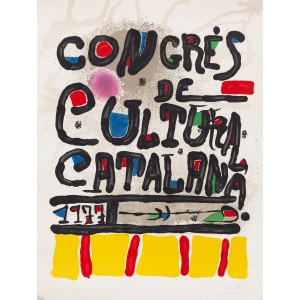 Joan Miro (1893 Barcelona - 1983 Palma de Mallorca), Congres De Cultura Catalana, 1977.