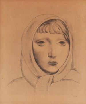 Moses (Moise) Kisling (1891 Cracovie - 1953 Paris), Jeune fille voilée