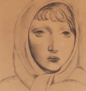 Moses (Moise) Kisling (1891 Cracovie - 1953 Paris), Jeune fille voilée