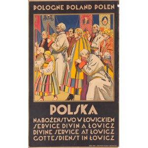 Stefan Norblin (1892 Warszawa - 1952 San Francisco), Polska. Nabożeństwo w Łowickiem, 1925