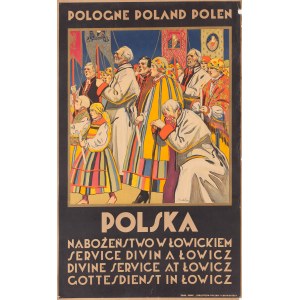 Stefan Norblin (1892 Warschau - 1952 San Francisco), Polen. Ein Gottesdienst in Łowickie, 1925