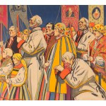 Stefan Norblin (1892 Warszawa - 1952 San Francisco), Polska. Nabożeństwo w Łowickiem, 1925