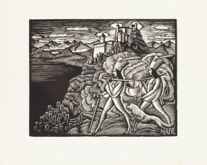 Władysław Skoczylas (1883 Wieliczka - 1934 Warsaw), Robbers under the castle, 1929