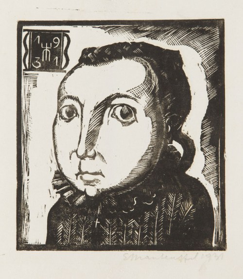 Edward Antoni Manteuffel-Szoege (ur. 1908, Rzeżyca), Portret, 1931