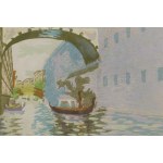 Władysław Bielecki (1896 - 1943 Karków), Venice: Ponte dei Sospiri, 1928