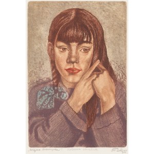 Stanislaw Rolicz (1913 Manchourie - 1997 Sopot), Village Girl, 1955