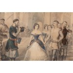 Antoni Zaleski (1824 - 1885), Pasek inizia a ballare presso la signora Castellanowa, immagini dalle Memorie di J. Ch. Pasek Album De Wilno, metà del XIX secolo circa.