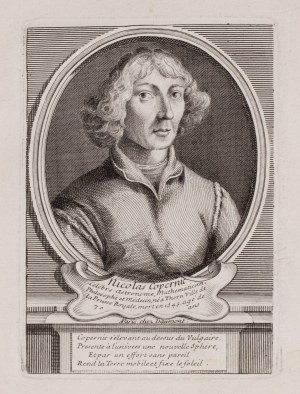 Étienne-Jehandier Desrochers (1668 Lyon - 1741 Paris), Nicolaus Copernicus according to Johann Theodor de Bry, 1728.
