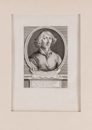Étienne-Jehandier Desrochers (1668 Lyon - 1741 Paris), Nicolaus Copernicus according to Johann Theodor de Bry, 1728.