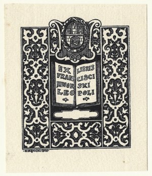 Ex-libris de R. Mękicki pour F. Jaworski, 1910.