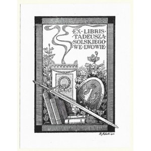 Exlibris von R. Mękicki für T. Solski, 1917.