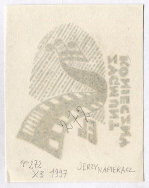 Ekslibris de J. Napieracz pour Zygmunt Konieczny, 1997. signé au crayon.