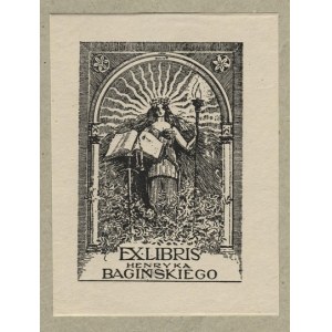 Ex-libris de M. Vishnitsky pour H. Baginski, 1920.