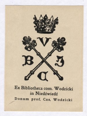 Skladba J. Bukowského pro Jagellonskou knihovnu, 1906 - darovací exlibris K....
