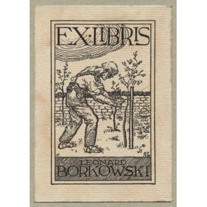 Exlibris E. Emkeho pro L. Borkowského, 1918.