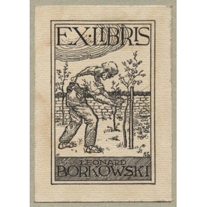 Exlibris E. Emkeho pre L. Borkowského, 1918.