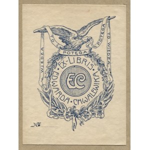 Exlibris von V. Vąsowicz für E. Chwalewik, 1907.