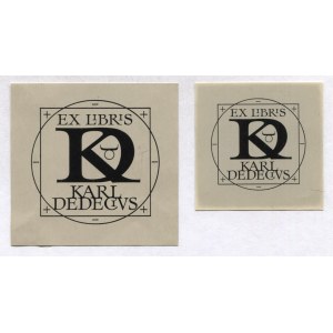 [DEDECIUS Karl]. Ex libris Karl Dedecius. [2 exlibris].