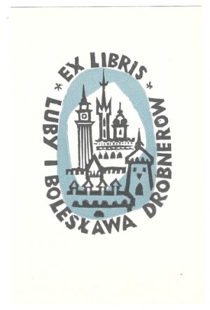 Un ex-libris de S. Dretler-Flin pour Luba et Boleslaw Drobner.