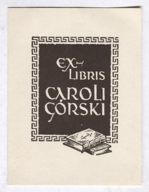 Ex-libris di Z. Gardzielewski per Karol Górski.