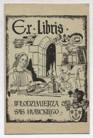 (Włodzimierz HUBICKI). Ex-Libris von Włodzimierz Sas Hubicki.