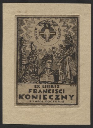 [KONIECZNY Franciszek]. Ex libris Francisci Konieczny, s. theol. doctoris.