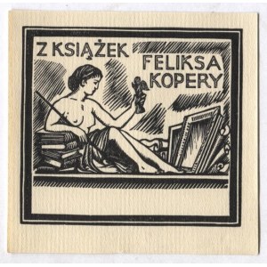 Ex-libris of P. Pavlinov for F. Kopera, 1920.