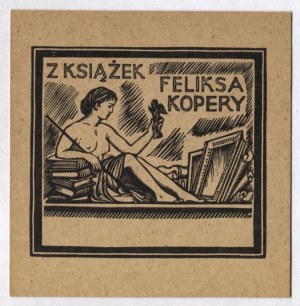 Exlibris von P. Pawlinow für F. Kopera, 1920.