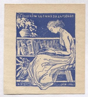 Exlibris von A. S. Procajlovich für L. Lepszy, 1906.