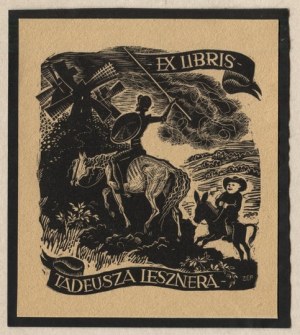 Ekslibris Z. Fijałkowskiej dla T. Lesznera, 1938.