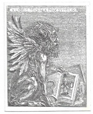 Exlibris od K. Bolka pro M. Maksymiuka v leptu z roku 2002.