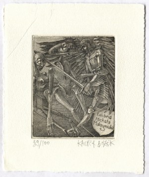 An etching by K. Bozek for M. Maksymiuk in an etching from 2006.