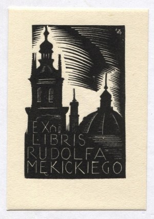 Un ex-libris de S. Zgainski pour R. Mękicki gravé sur bois.