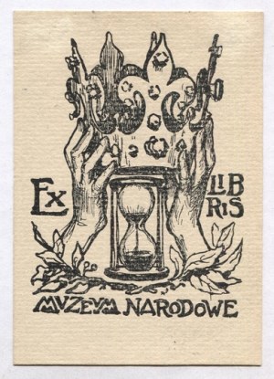 Composition by J. Bukowski for the National Museum in Cracow in a woodcut from 1902.