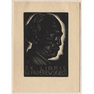 Un ex-libris di S. Zgaiński per I. J. Paderewski in una xilografia del 1938.