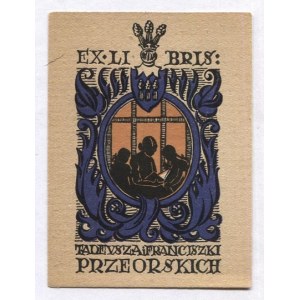 Autoekslibris T. Przeorskiego sprzed 1928.