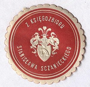 [SCZANIECKI Stanisław]. De la collection de livres de Stanisław Sczaniecki.