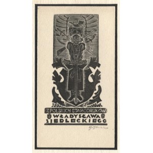 Exlibris A. J. Golębniaka pro W. Siedleckého v dřevorytu z roku 1953.