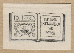 The ex-libris of J. Ignatowski for J. Smetanski, pre-1939.