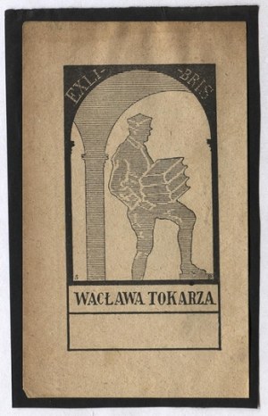 (TOKARZ Wacław). Exlibris von Waclaw Tokarz.