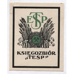 Ex-libris de A. Procajlowicz pour la Société pour l'exploitation des sels de potasse, 1927.