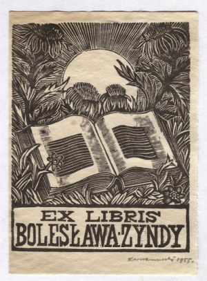 [ŻYNDA Bolesław]. Ex libris Bolesław Żynda.
