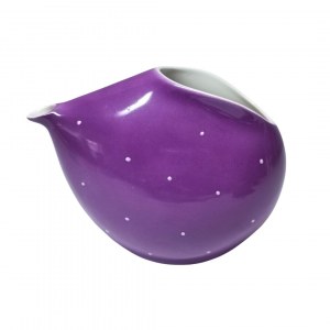 Set of Ćmielów porcelain (12 elements) - purple with dots