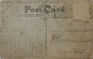 Carte postale d'époque, États-Unis, 1910
