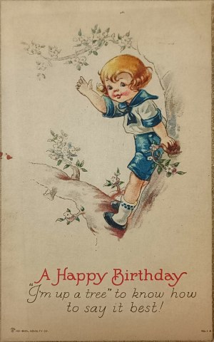Vintage birthday card (commercial), USA