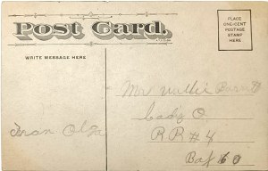 Carte postale d'époque, États-Unis