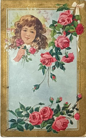 Vintage postcard, USA, 1910